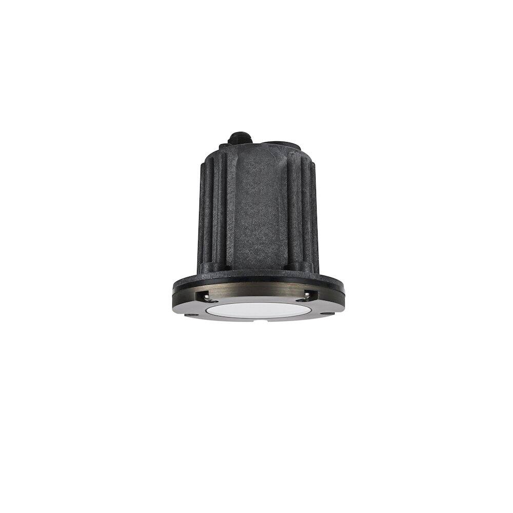 Front. Elitco Lighting - Outdoor 12V Cast Brass well light 5.25 inch Wide x 6.75 inch High in Dark Bronze - Dark Bronze.