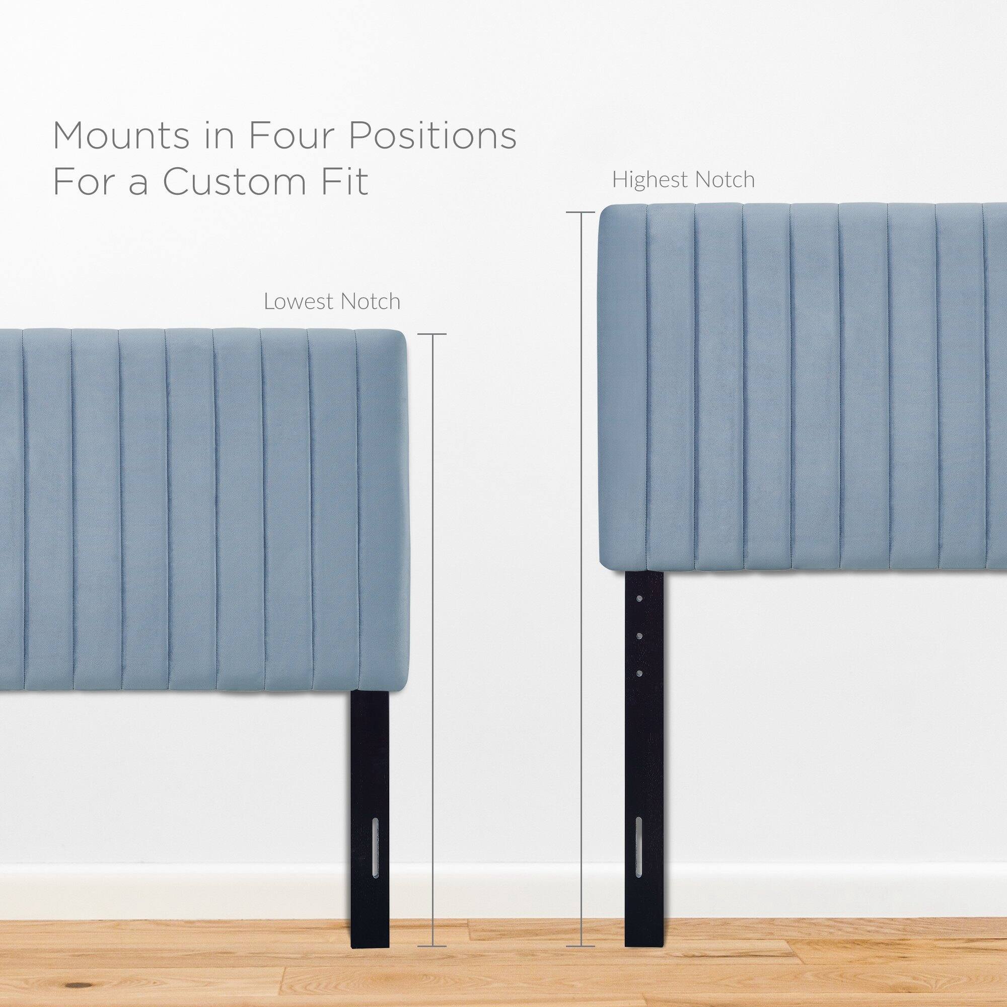 Mounts in Four Positions  
For a Custom Fit  

Lowest Notch  
Highest Notch