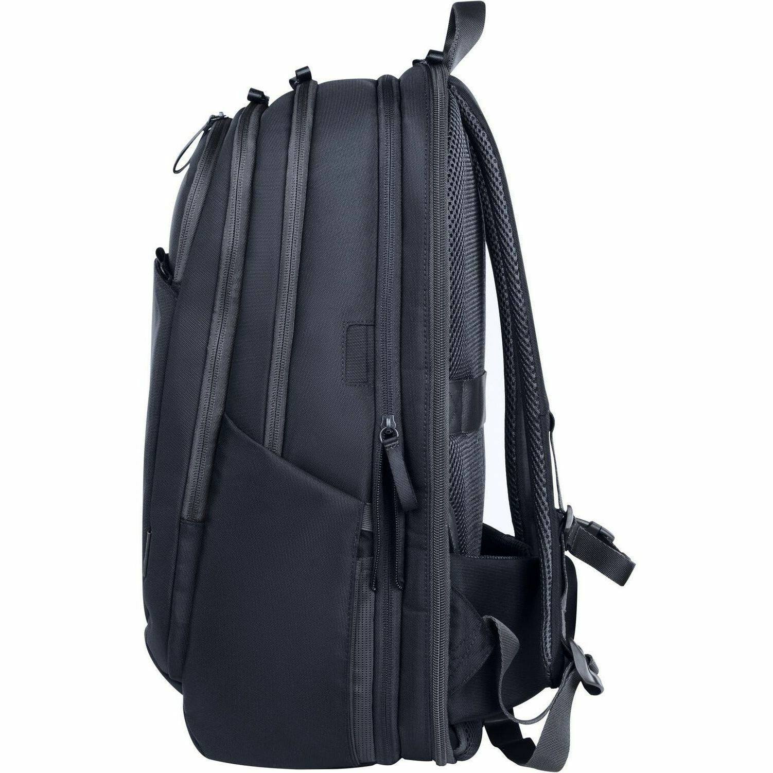 Alt View 4. HP - HP Travel Plus Carrying Case (Backpack) for 17" Notebook - Graphite Blue - Water Resistant, Bump Resistant, RFID - Graphite Blue.