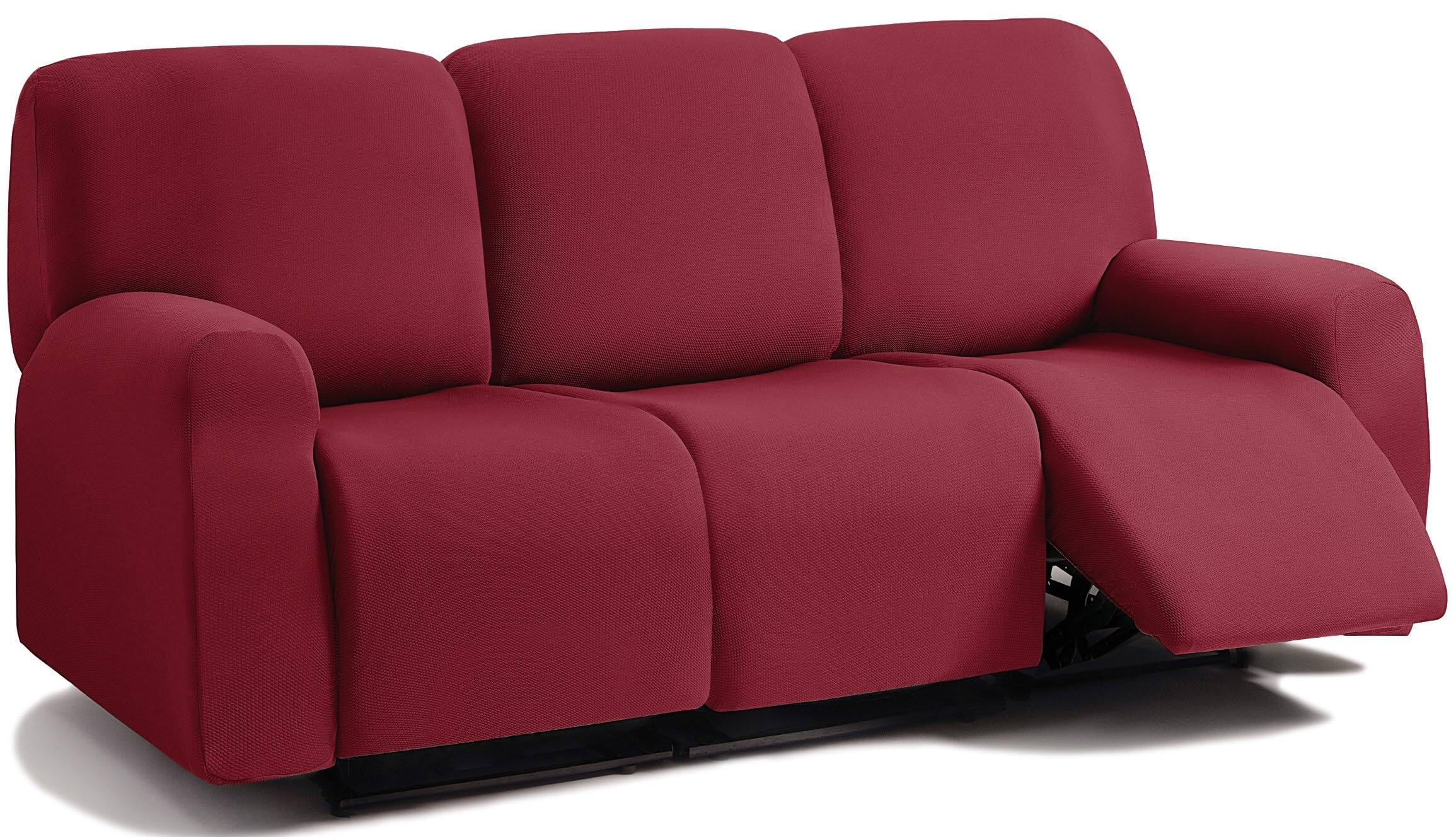 Burgundy - Wine 3 Seater Recliner Cover