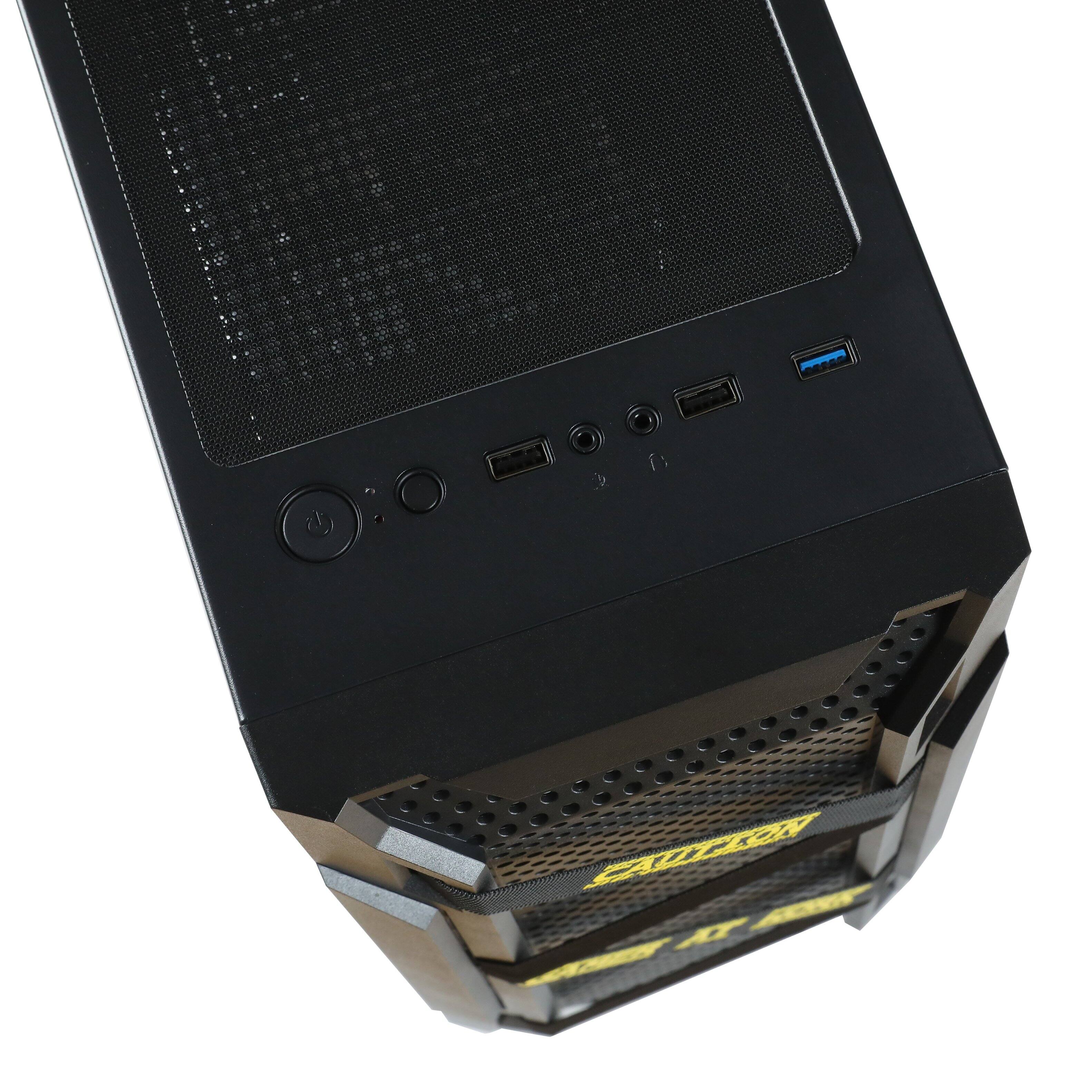 Back. MXZ - MXZ Gaming PC Computer, Intel Core i5 9400F,RX 580,8GB DDR4,NVME M2 500GB,Windows 11 Pro Ready to Use - Black.