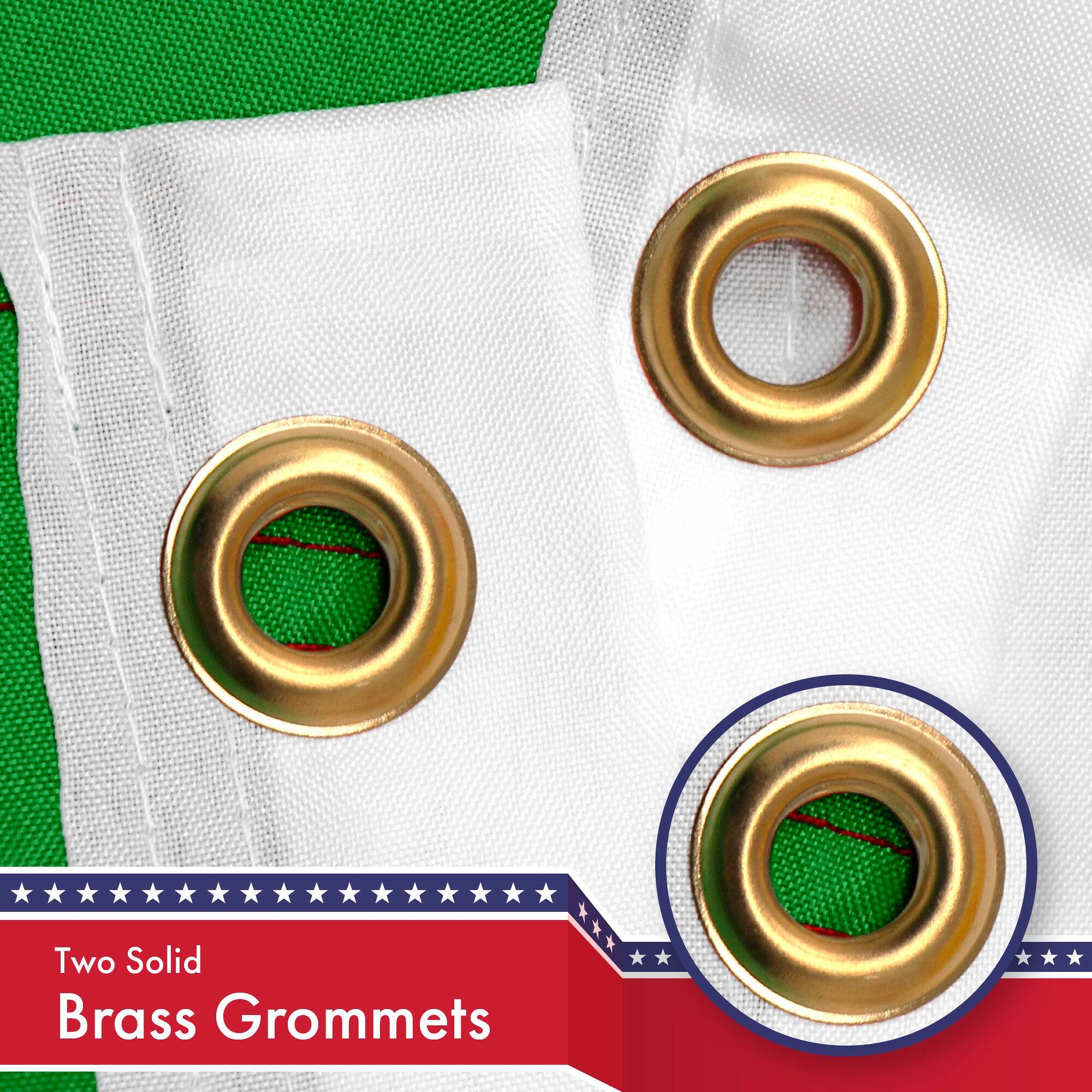 Two Solid Brass Grommets