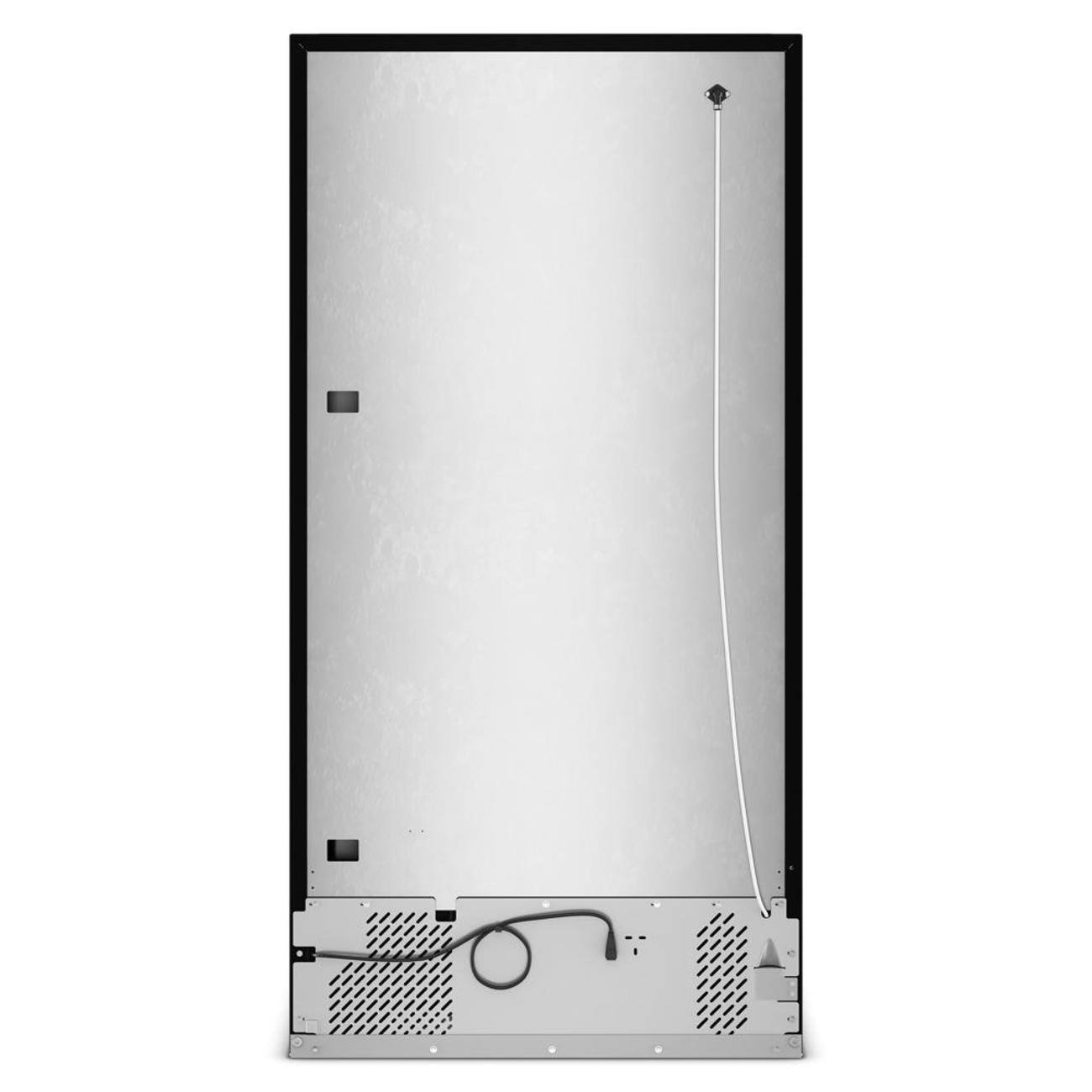 Back. Amana - 33 in. Wide 21.3 cu. ft. Top-Freezer Refrigerator With Dual Crisper Drawers - Black.