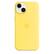 Front. Apple - iPhone 14 Silicone Case with MagSafe - Canary Yellow.