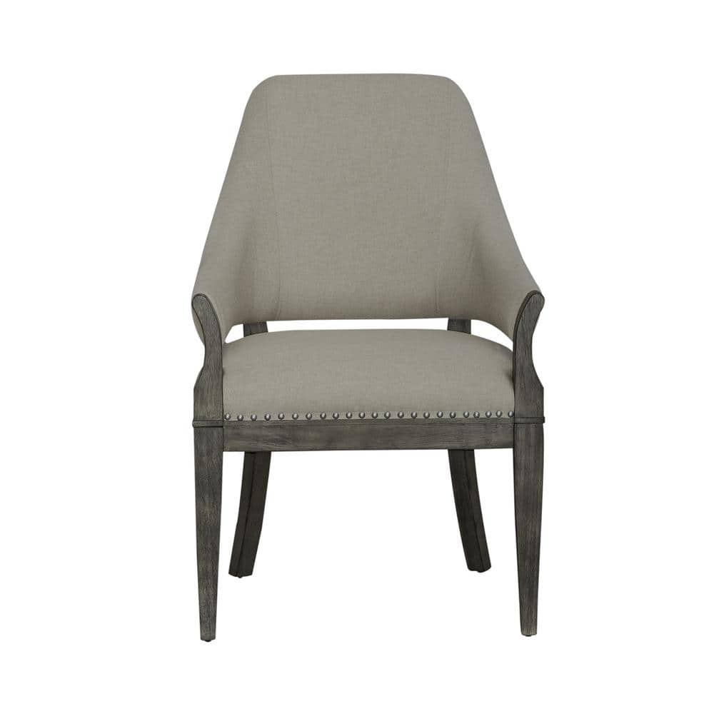 Liberty Furniture Industries - Uph Arm Chair (RTA) Traditional in Havana Finish - Brown