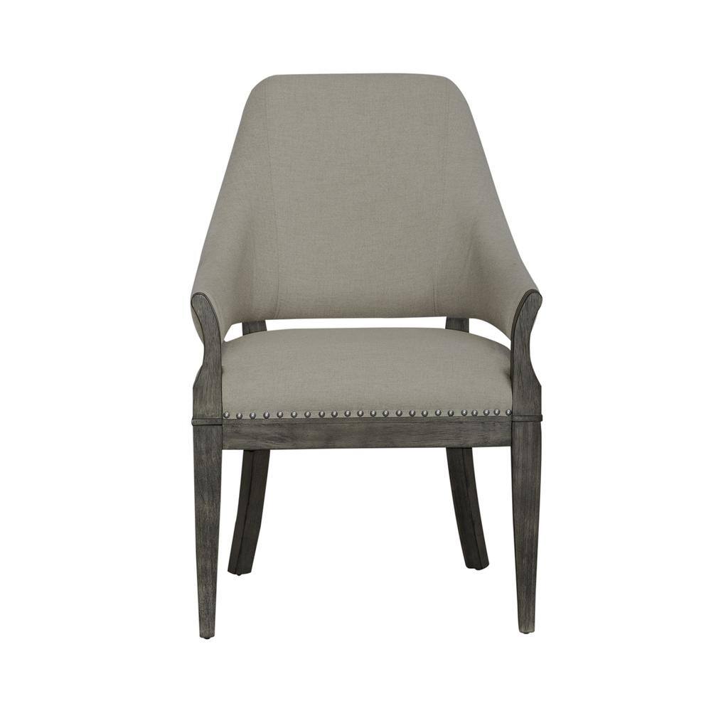 Front. Liberty Furniture Industries - Uph Arm Chair (RTA) Traditional Brown in Havana Brown Finish - Brown.