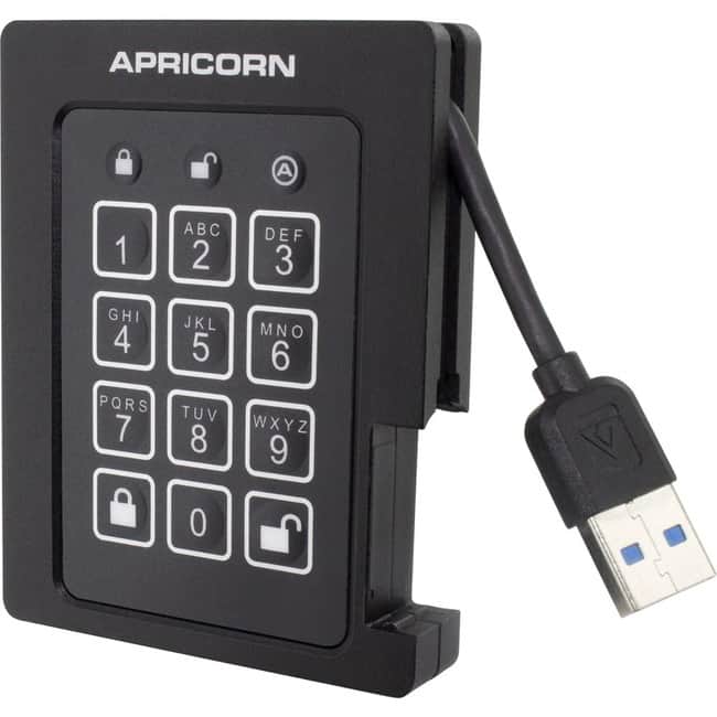 Apricorn - ASSD-3PL256-4TBF 4 TB Rugged Solid State Drive - External - USB 3.0 - Unknown