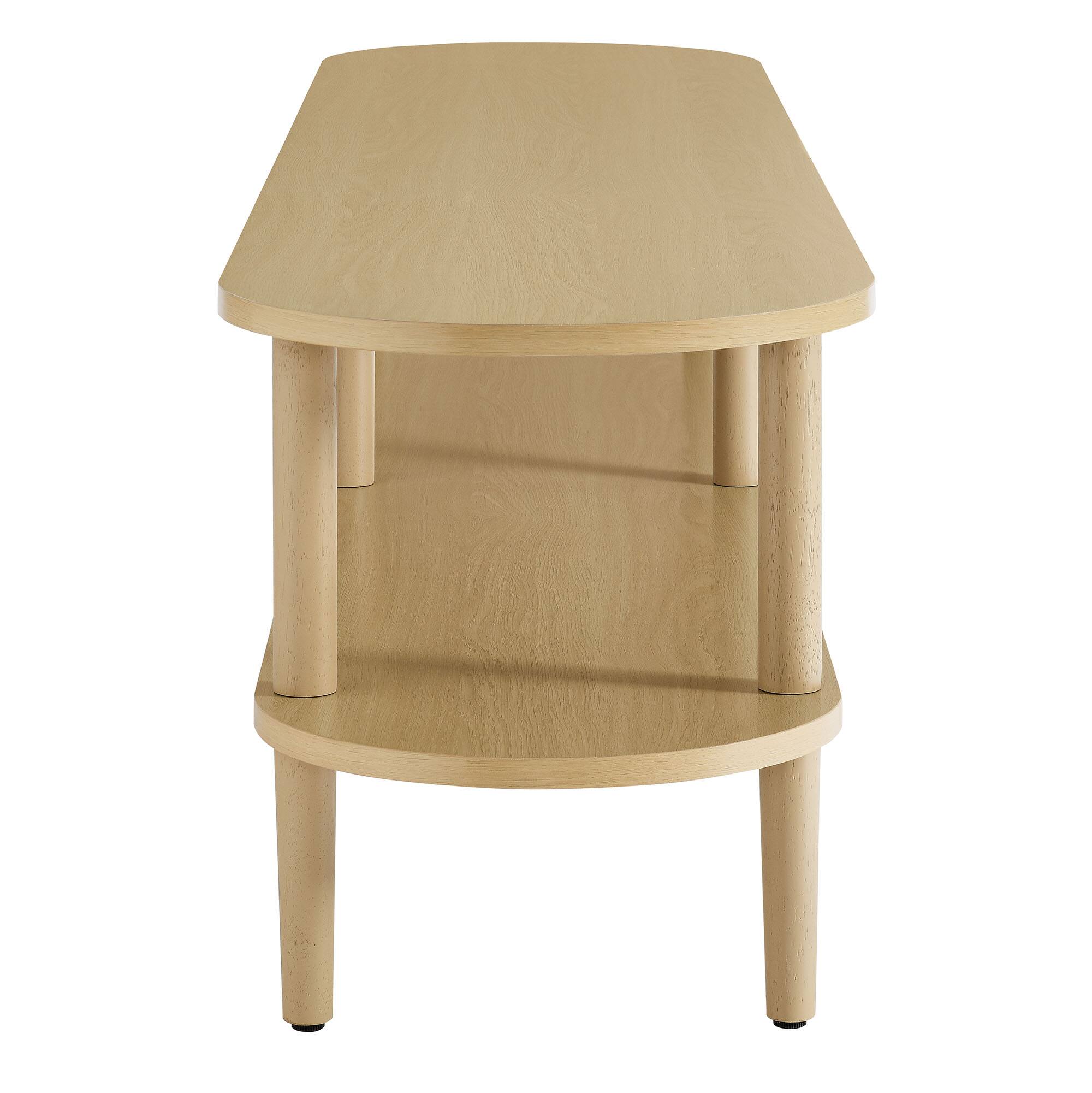 Back. Modway - Torus Oval Wood TV Stand by Modway - Light Oak.