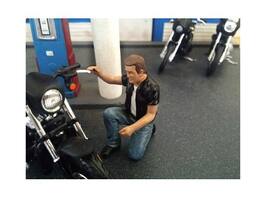 Biker Motorman Figure For 1:18 Scale Models by American Diorama - Multi