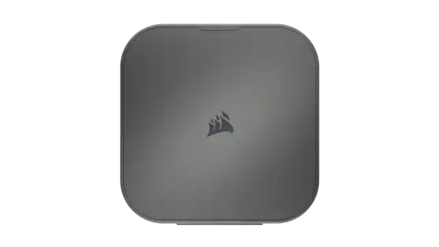 Front. CORSAIR - EX400U USB4 2TB External Portable SSD - Gray.