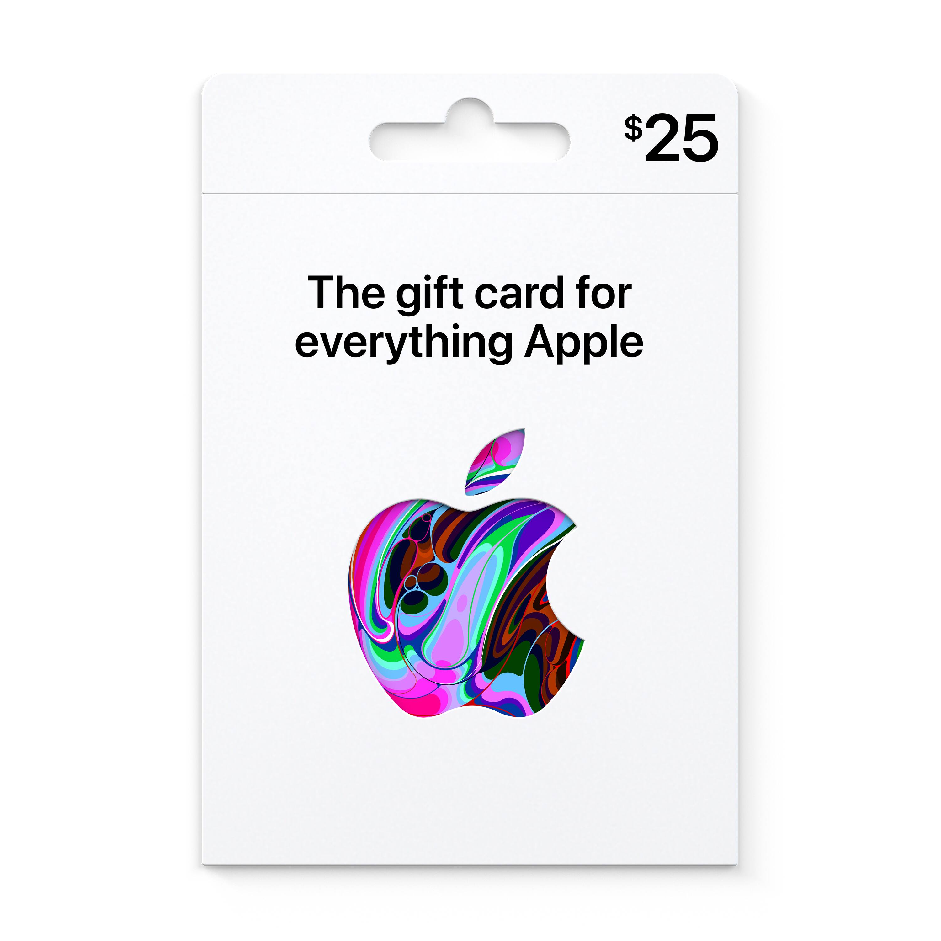 Alt View Zoom 14. $25 Apple Gift Card - App Store, Apple Music, iTunes, iPhone, iPad, AirPods, accessories, and more.