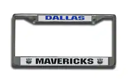 Rico Industries - Dallas Mavericks NBA Chrome Metal License Plate Frame - Multi