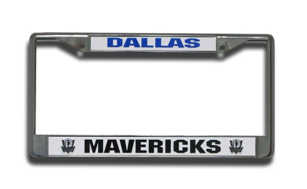 Dallas Mavericks Chrome Metal License Plate Frame - Mavs Basketball
