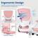 Ergonomic Design
Ergonomic backrest perfectly fits the curve of your back, sitting in a healthy way
Back support
Soft seat cushion