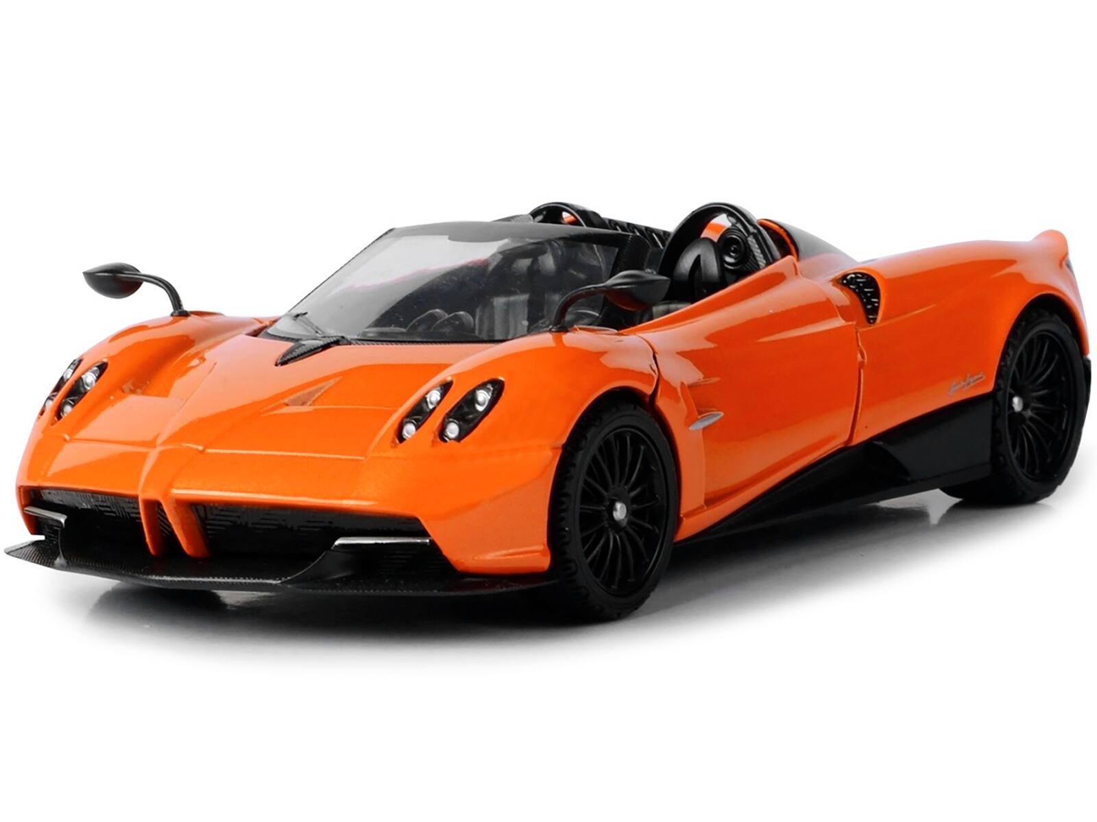 Alt View 1. Motormax - Pagani Huayra Roadster Orange 1/24 Diecast Model Car by Motormax.