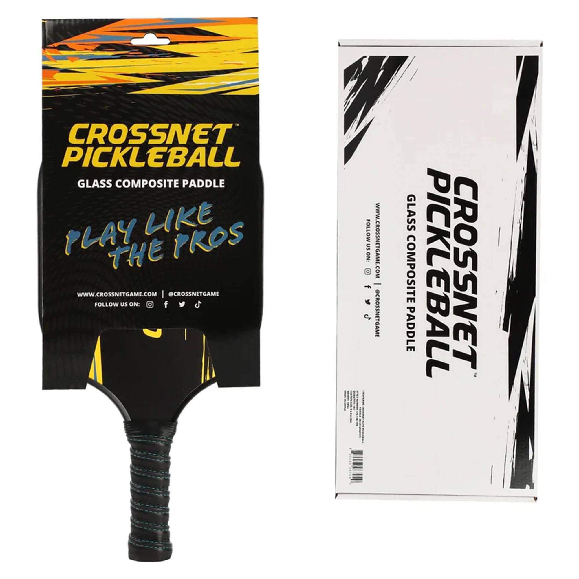 CROSSNET PICKLEBALL GLASS COMPOSITE PADDLE  
PLAY LIKE THE PROS  
WWW.CROSSNETGAME.COM | @CROSSNETGAME  
FOLLOW US ON:  
WWW.CROSSNETGAME.COM  
@CROSSNETGAME
