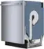 Left. Bosch - 800 Series 24" Top Control Smart Built-In  Stainless Steel Tub Dishwasher with Flexible 3rd Rack, 42 dBA - Stainless Steel.