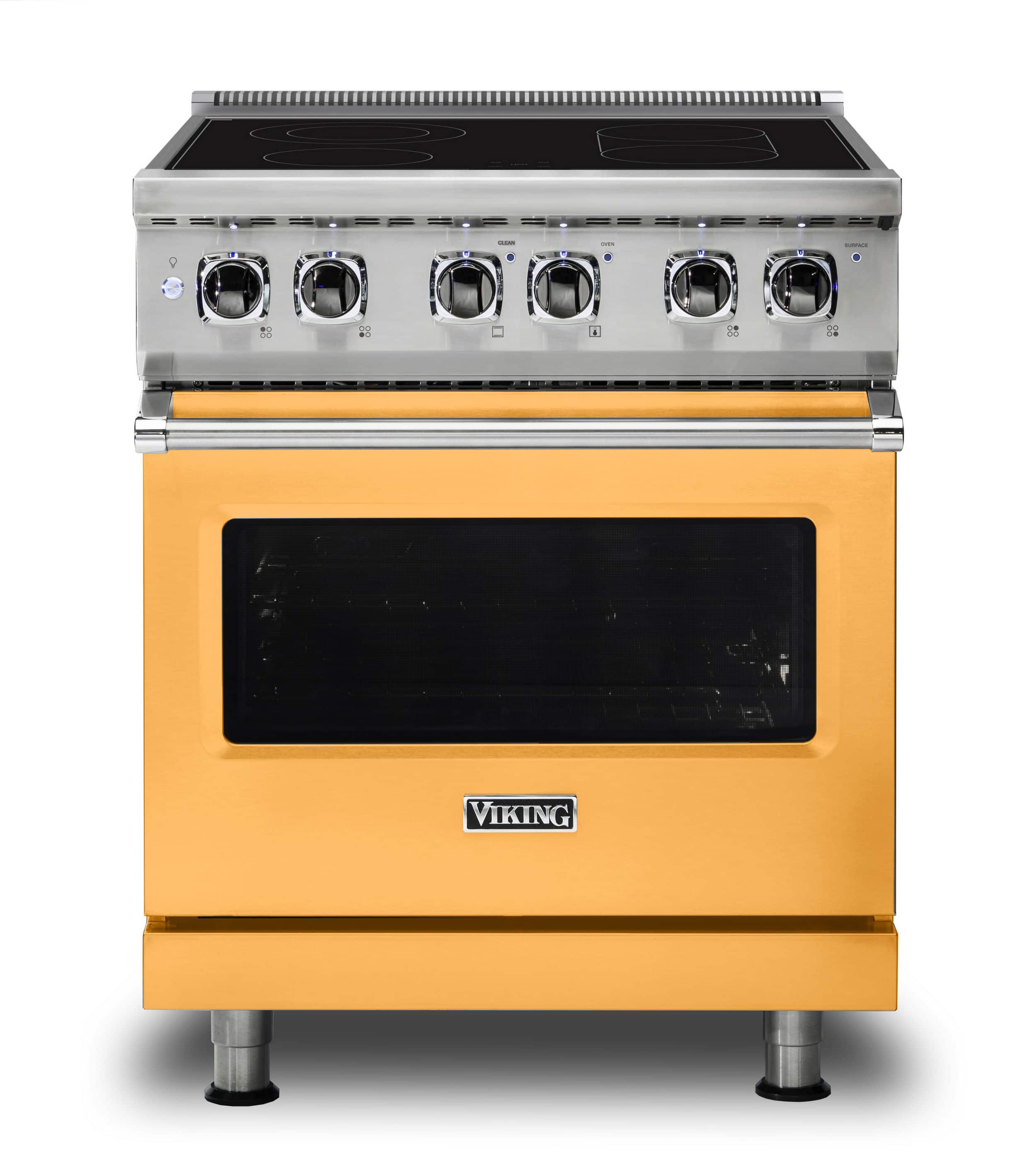 Viking - 5 Series 30" Wide Freestanding Electric Range - Daffodil - Front_Zoom
