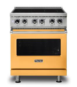 Viking - 5 Series 30" Wide Freestanding Electric Range - Daffodil