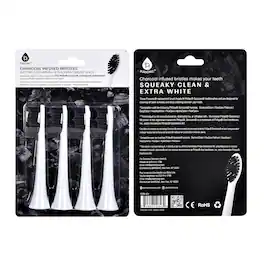 Pursonic - Replacement Toothbrush Heads Charcoal Infused Bristles - White