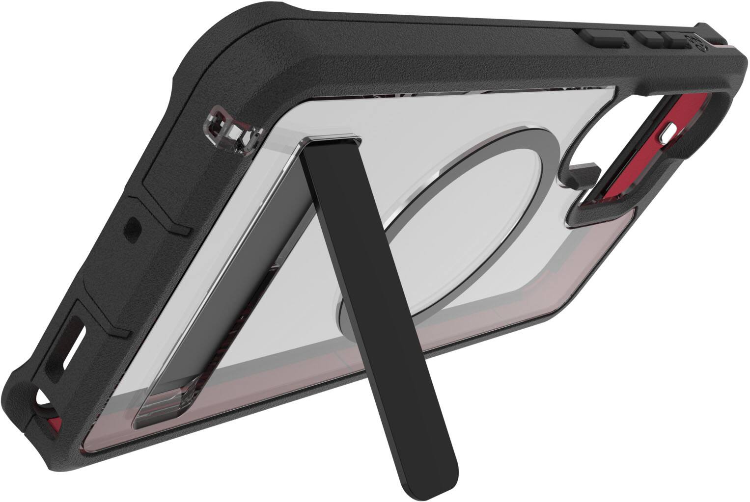 Alt View 3. ZAGG - Rainier Snap with Kickstand for Samsung Galaxy S26 Ultra - Smoke Black.