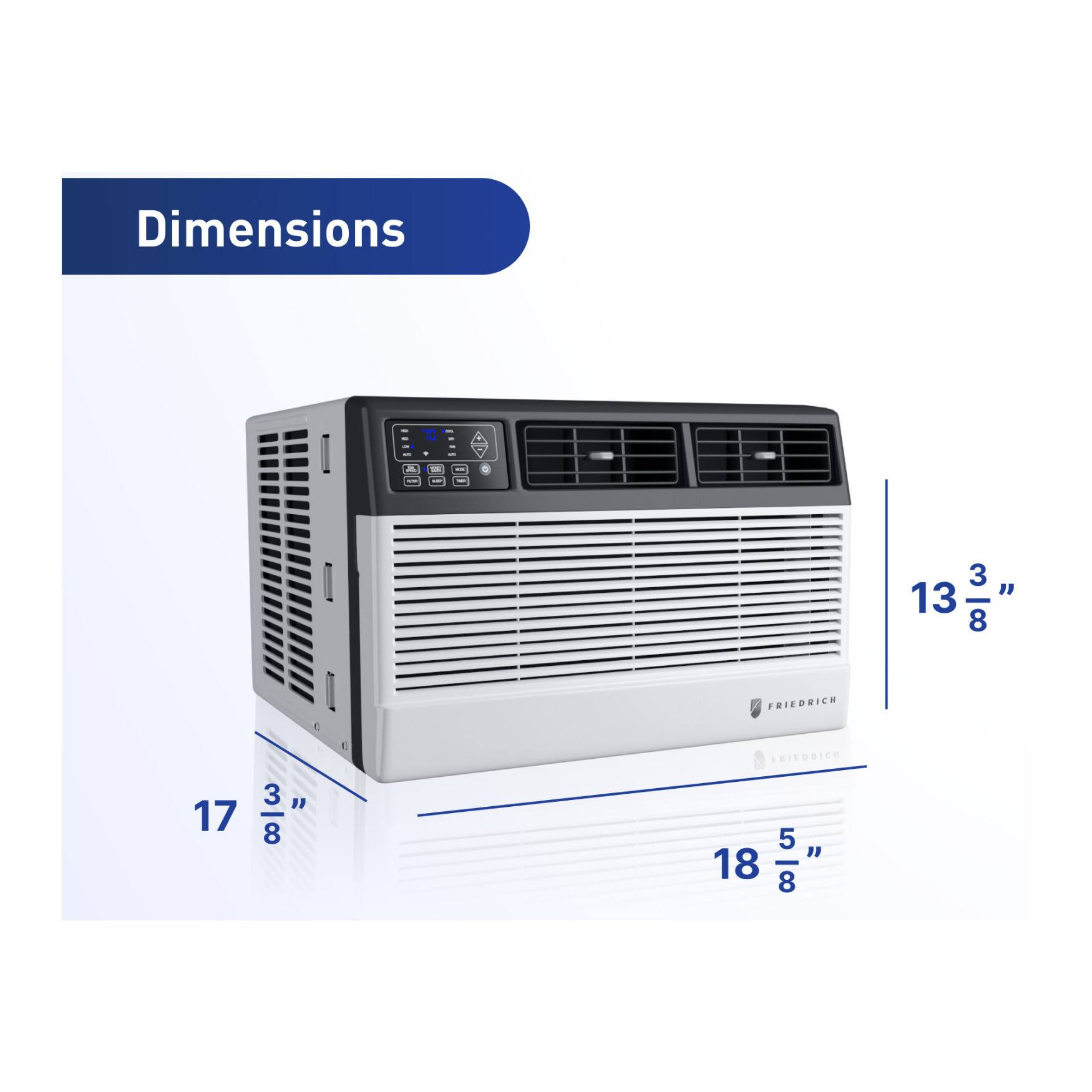 Dimensions  
13 3/8"  
17 3/8"  
18 5/8"