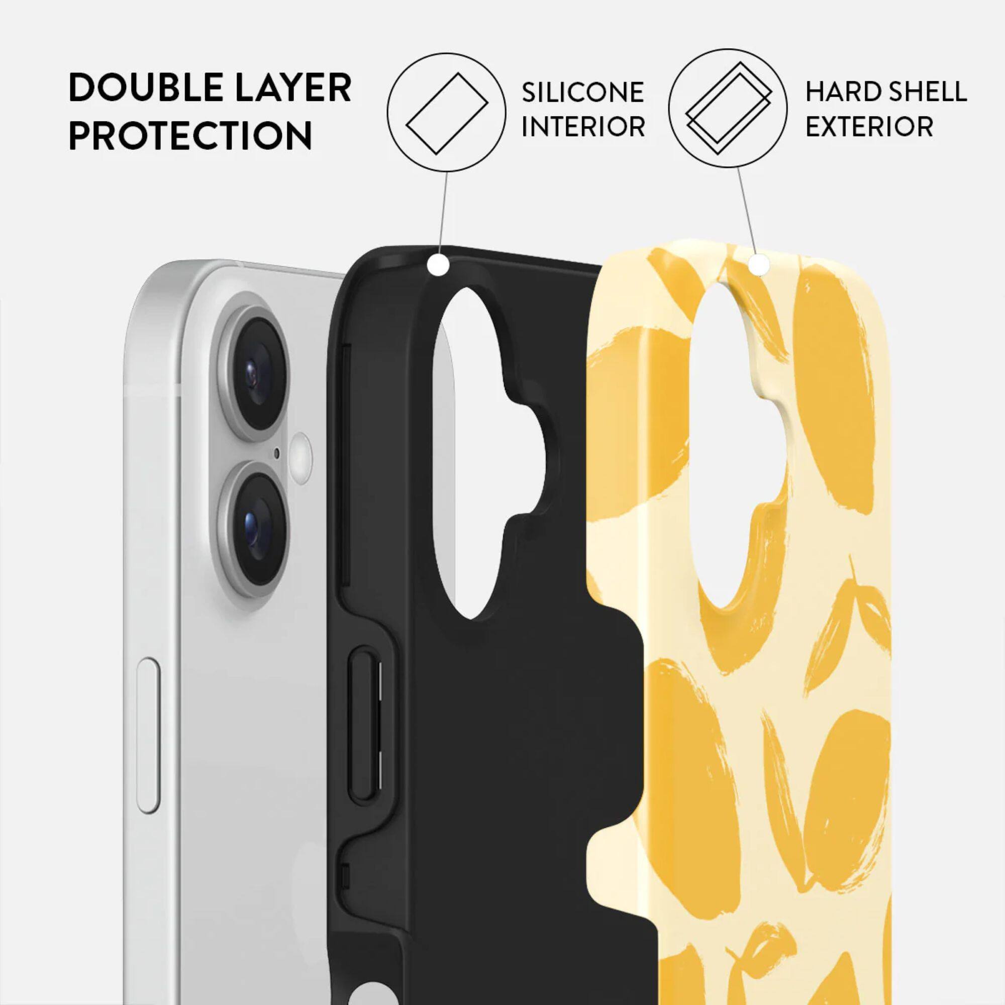 DOUBLE LAYER PROTECTION  
SILICONE INTERIOR  
HARD SHELL EXTERIOR