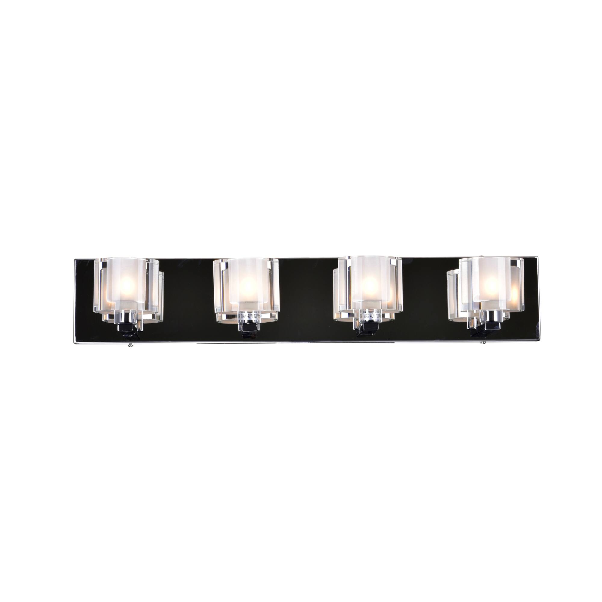 Alt View 1. CWI Lighting - Tina 4 Light Wall Sconce With Chrome Finish - Chrome.