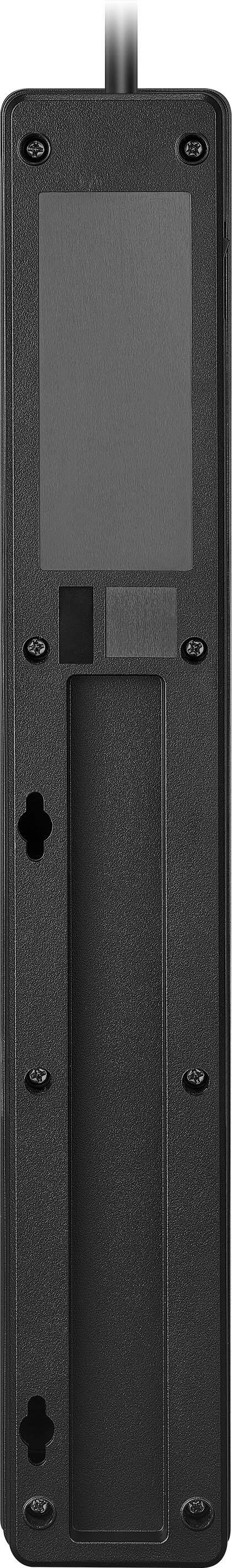 Alt View 18. Rocketfish™ - 7-Outlet/1-USB/1-USB-C 2160 Joules Surge Protector Strip - Black.