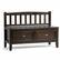 Angle. Simpli Home - Burlington solid wood 42 inch Wide Transitional Entryway Storage Bench with Drawers - Mahogany Brown.