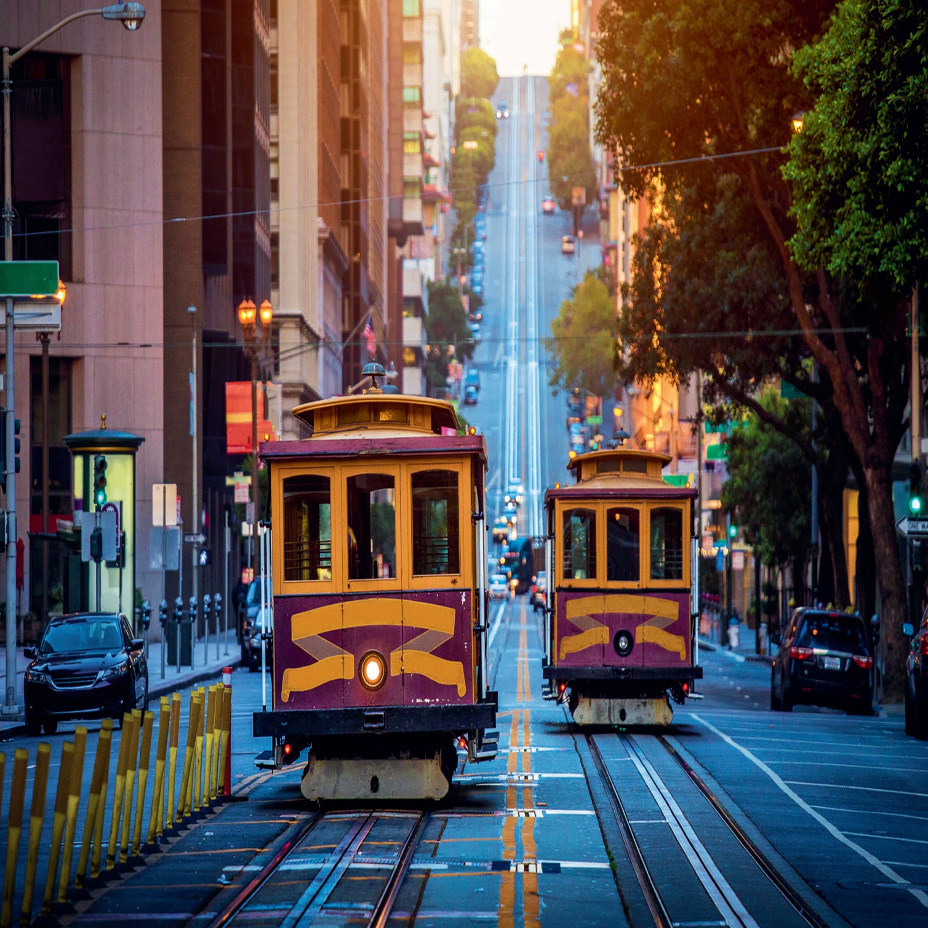 Alt View 1. Trefl - Trefl Red Cable Cars 1000 Piece Puzzle.