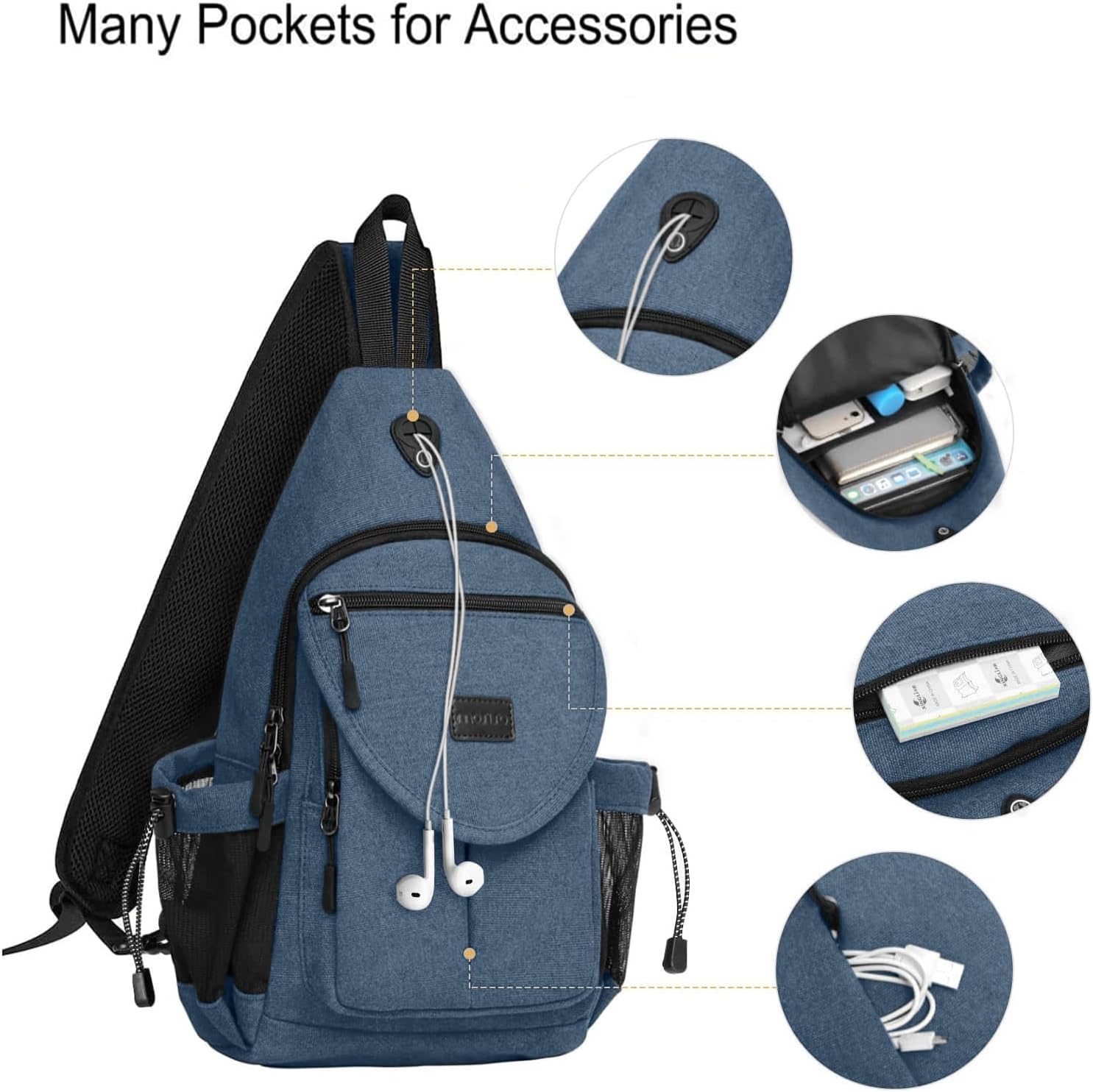 Many Pockets for Accessories