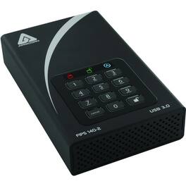 Apricorn - Aegis Padlock DT FIPS ADT-3PL256F-12TB 12 TB Desktop Hard Drive - External - TAA Compliant - USB 3.0 - Black