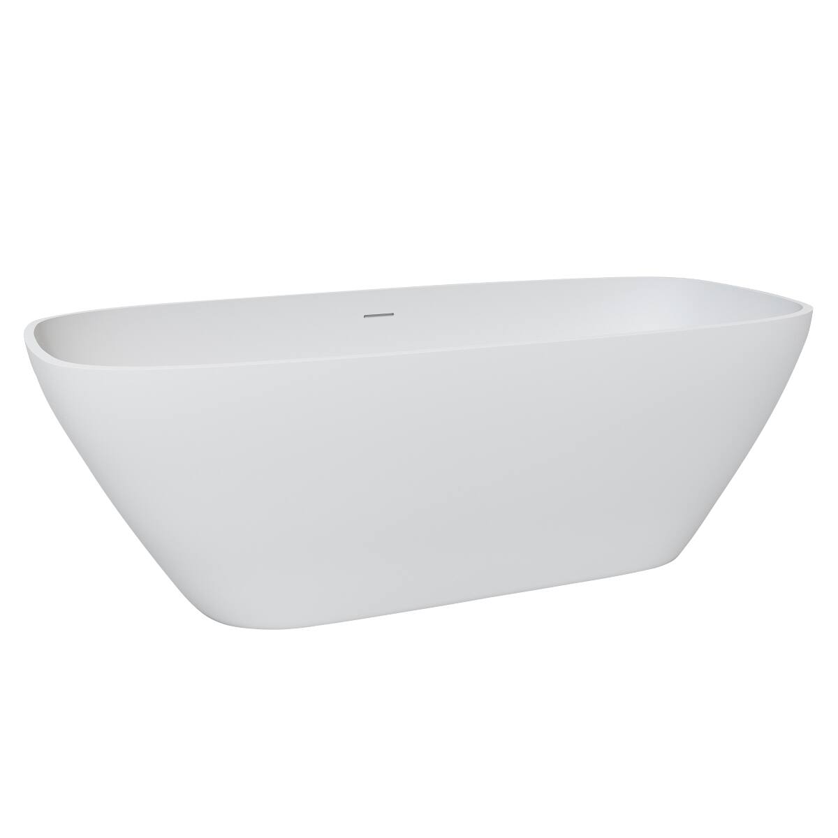 Loheer 67 in Solid Surface Freestanding Soaking Bathtub Deep Bath Matte ...