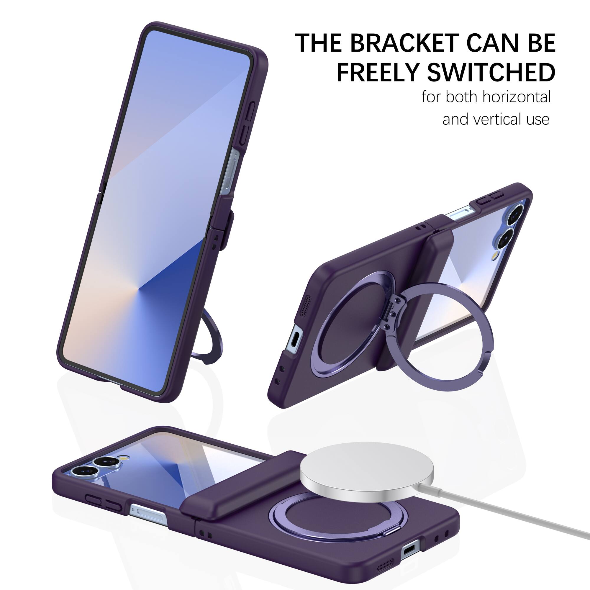 THE BRACKET CAN BE FREELY SWITCHED for both horizontal and vertical use