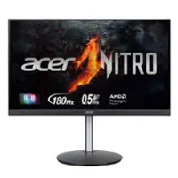 Acer - Nitro Gaming 23.8” IPS FHD 1080P 180Hz 0.5ms FreeSync Premium Gaming Monitor (DisplayPort, HDMI) - Black - Front_Zoom