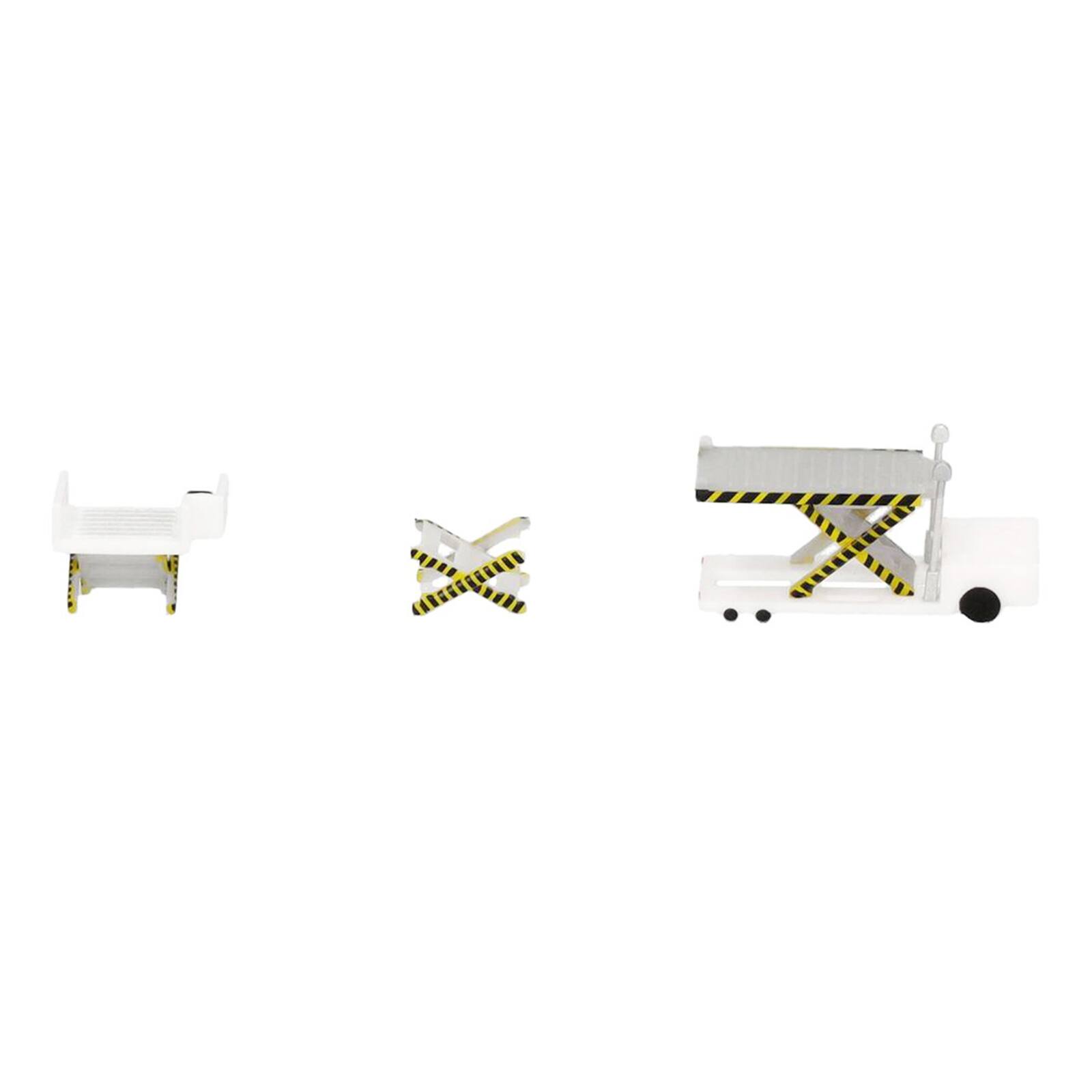 Alt View 4. Herpa - Container Loader 2 Vehicle Set White 1/500 Diecast Model by Herpa.