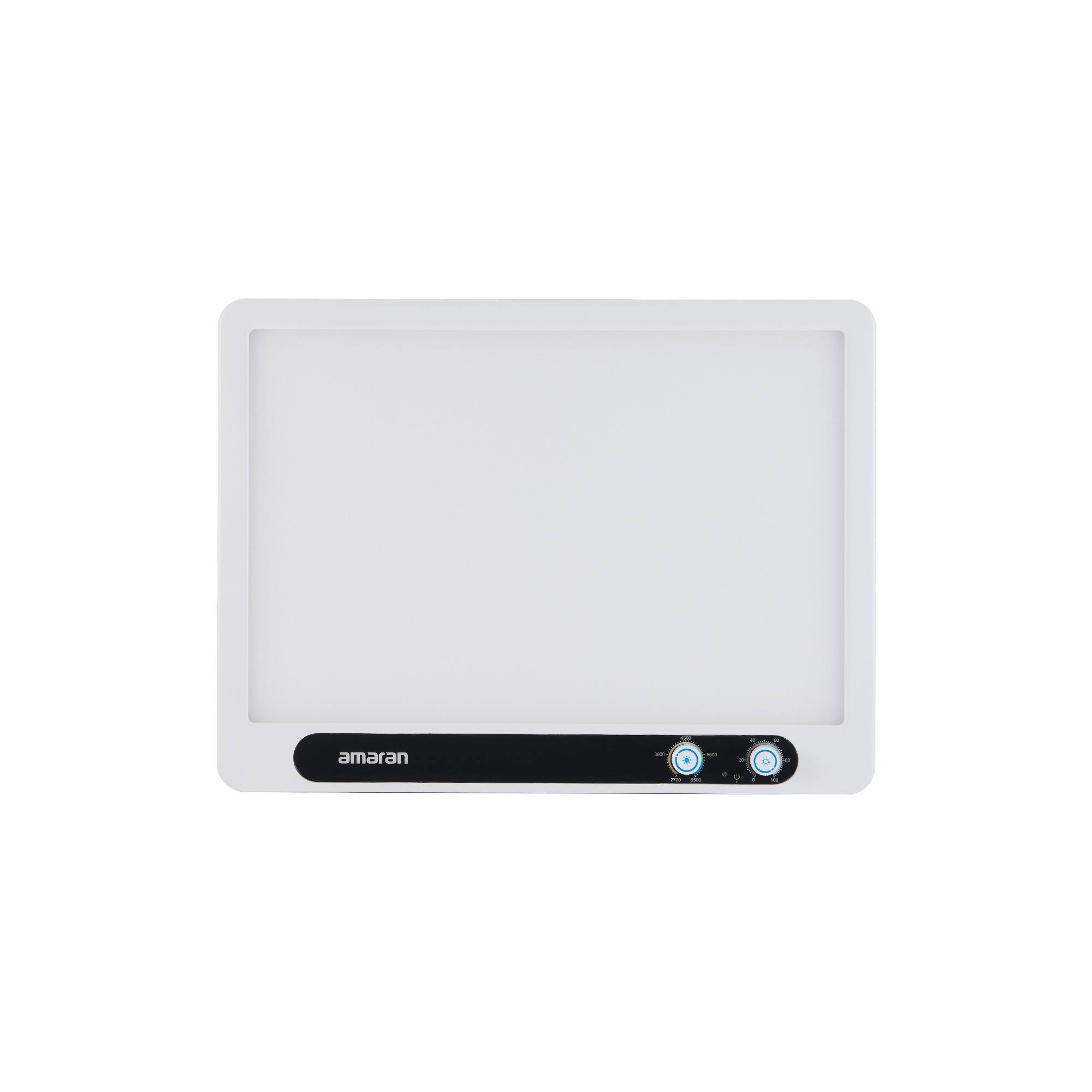 Left. Amaran - Amaran Verge Edge-Lit LED Panel Light (White, US) with Desk Stand Bundle.