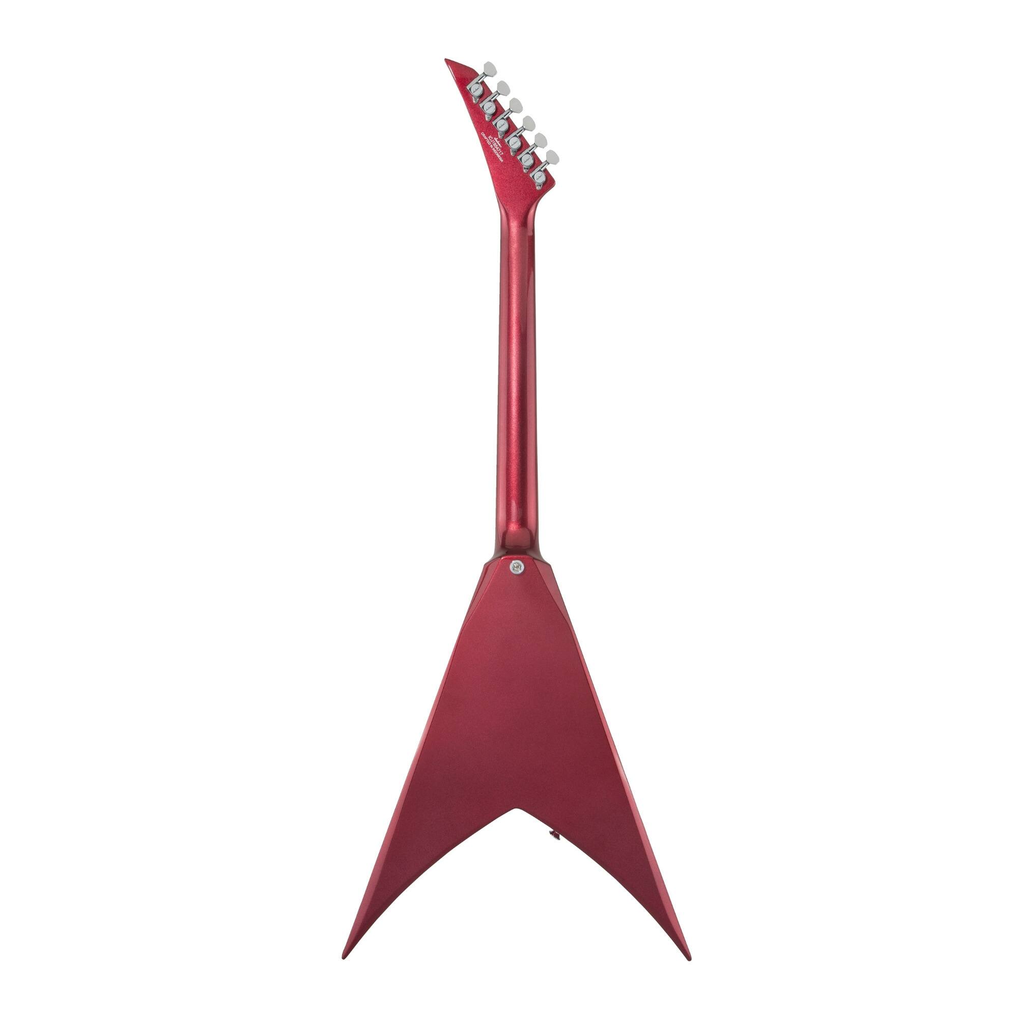 Back. Jackson - Jackson X Series Signature Scott Ian King V KVXT Guitar (Candy Apple Red).