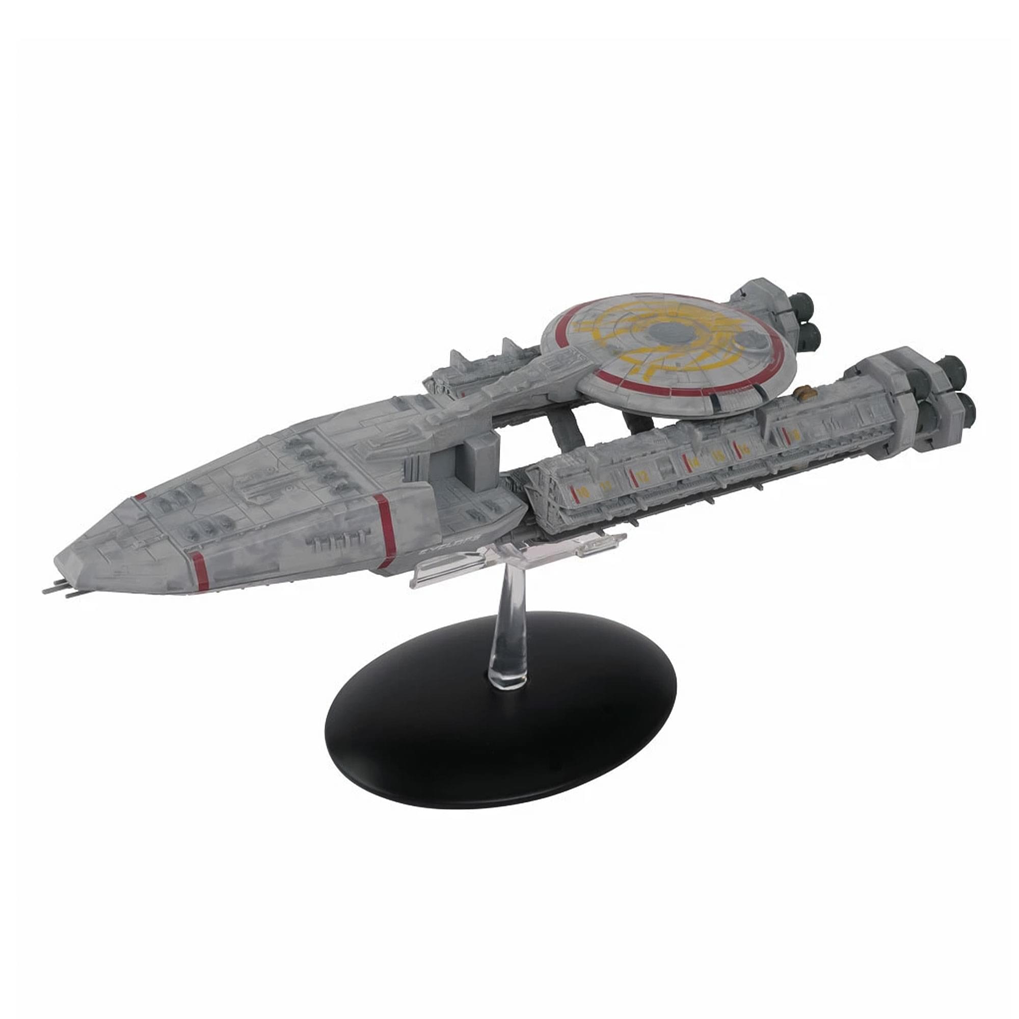 Alt View 1. Eaglemoss - Eaglemoss Battlestar Galactica Ship Replica | Loki (Blood & Chrome) - Grey.