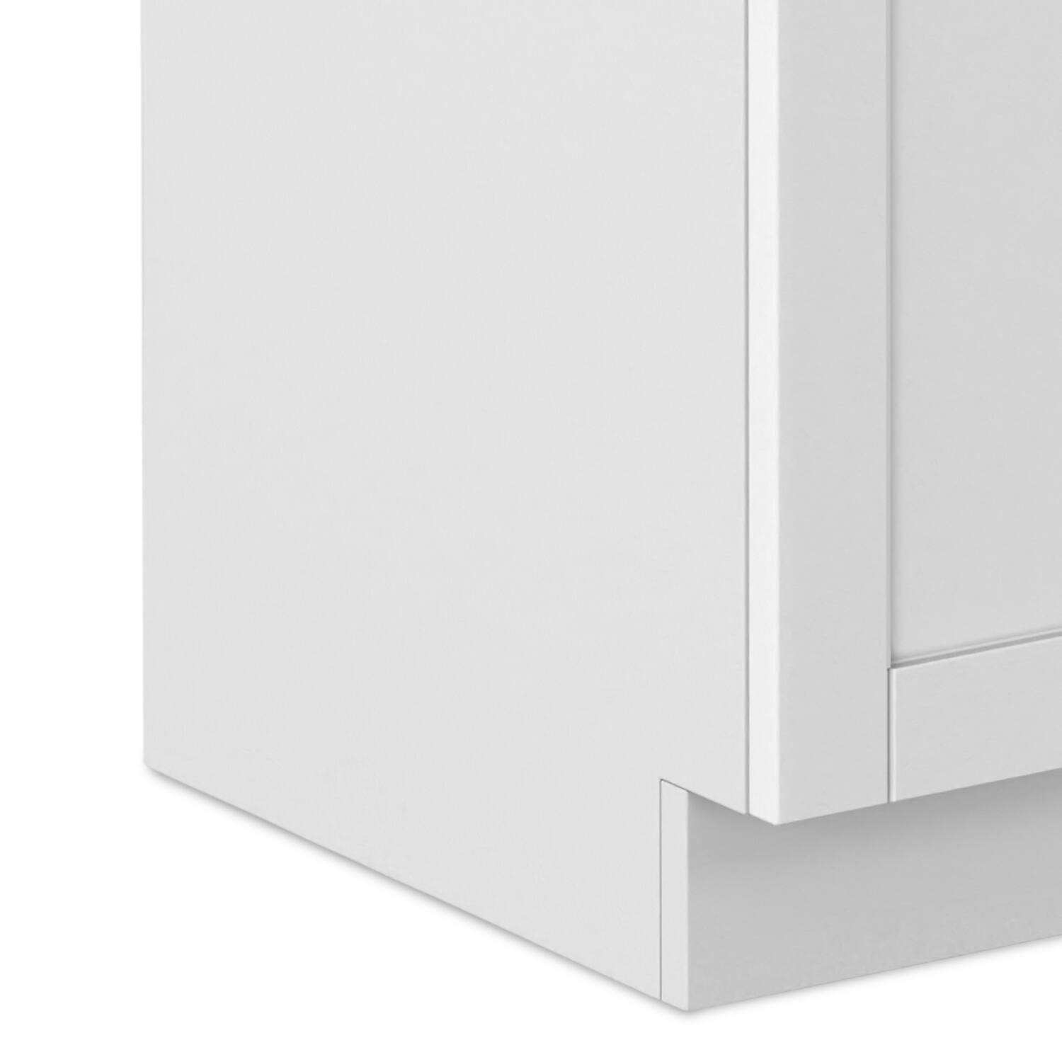 Alt View 9. Simpli Home - Hennessy Deluxe All-In-One 24-inch Laundry Cabinet with Faucet and ABS Sink - Pure White.