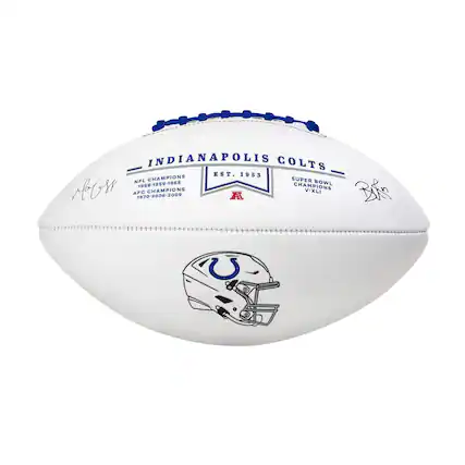 INDIANAPOLIS COLTS
EST. 1953
NFL CHAMPIONS
1958-1959-1968
AFC CHAMPIONS
1970-2006-2009
SUPER BOWL
CHAMPIONS
V-XLI