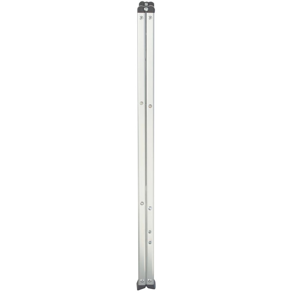 Left. AmeriHome - Ultra Slim Aluminum Two Step Folding Utility Step Ladder - Silver.