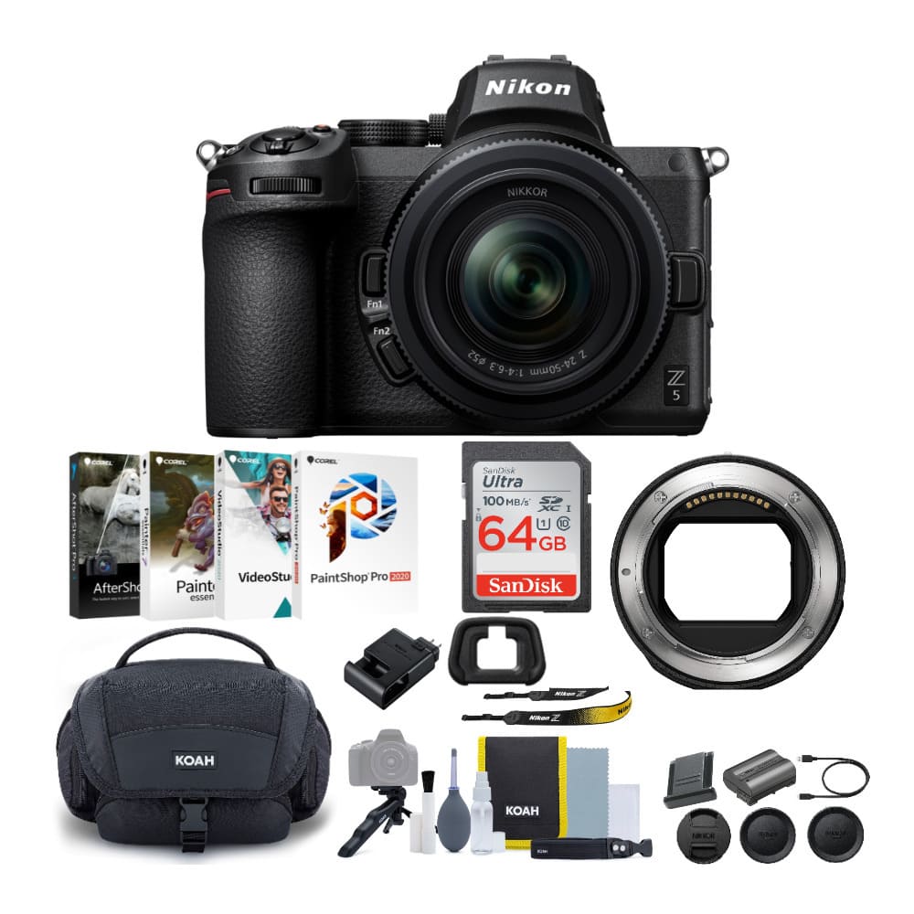 Nikon - Z 5 Mirrorless Digital Camera with 24-50mm Lens Bundle - Black