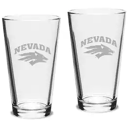 Jardine - Nevada Wolf Pack 16oz. 2-Piece Classic Pub Glass Set - Multicolor