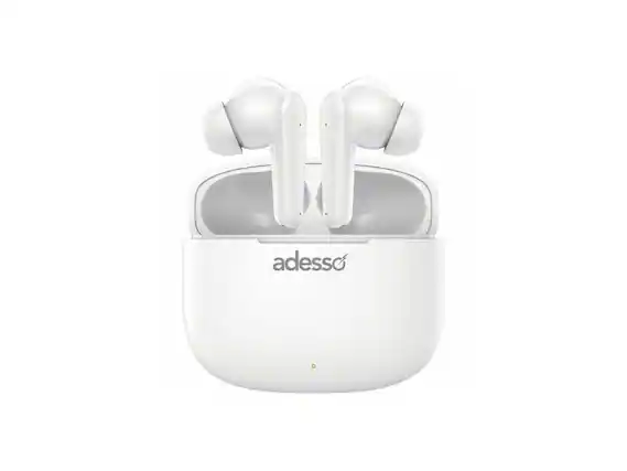 Front. Adesso - Adesso Xtream T1 Bluetooth Earbuds with Mic - True Wireless Stereo Headphones - Blue.