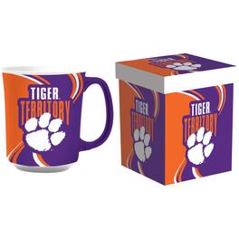 Evergreen Enterprises - Clemson Tigers 14oz. Ceramic Mug with Matching Box - Multicolor