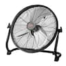 VEVOR - Cordless Fan 16 in, Portable Quiet Personal Fan, 360 Degree Manual Pivoting Head, Stepless Speed Regulation Fan - Black