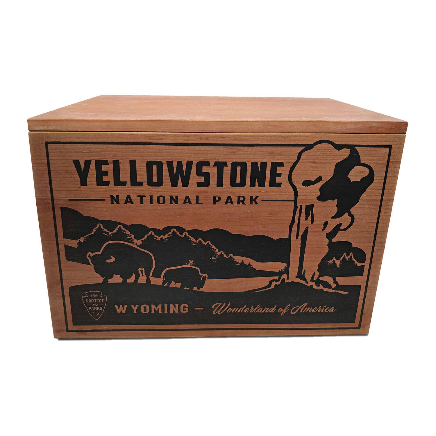 Angle. Better Wood Products - Better Wood Products Protect the Parks Fatwood Firestarter Crate, Yellowstone - Brown.