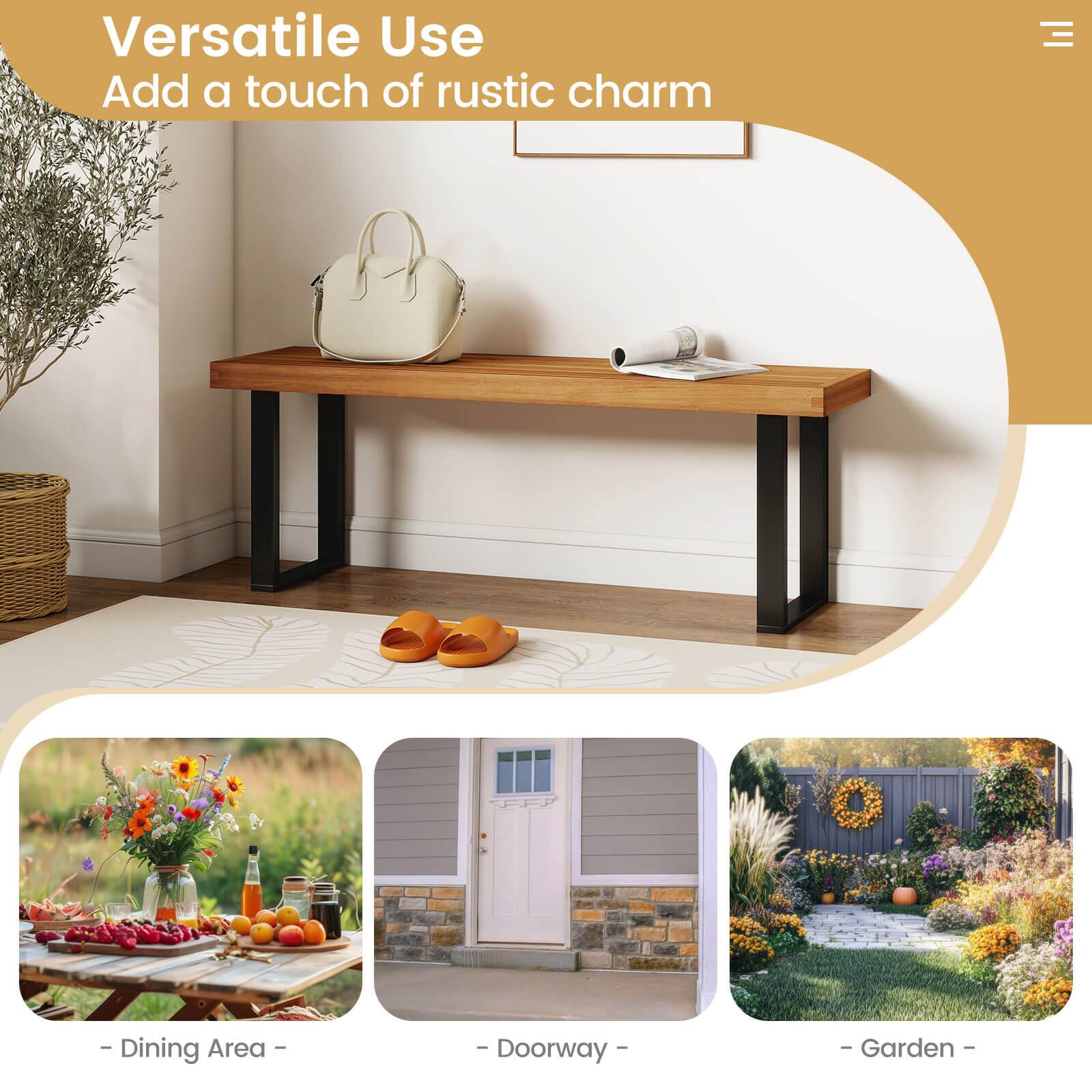 Versatile Use  
Add a touch of rustic charm  

- Dining Area  
- Doorway  
- Garden